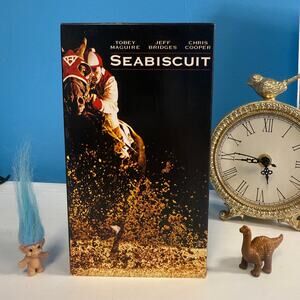 Seabiscuit VHS Tape | Tobey Maguire | Vintage 2003 Movie | Tested Works